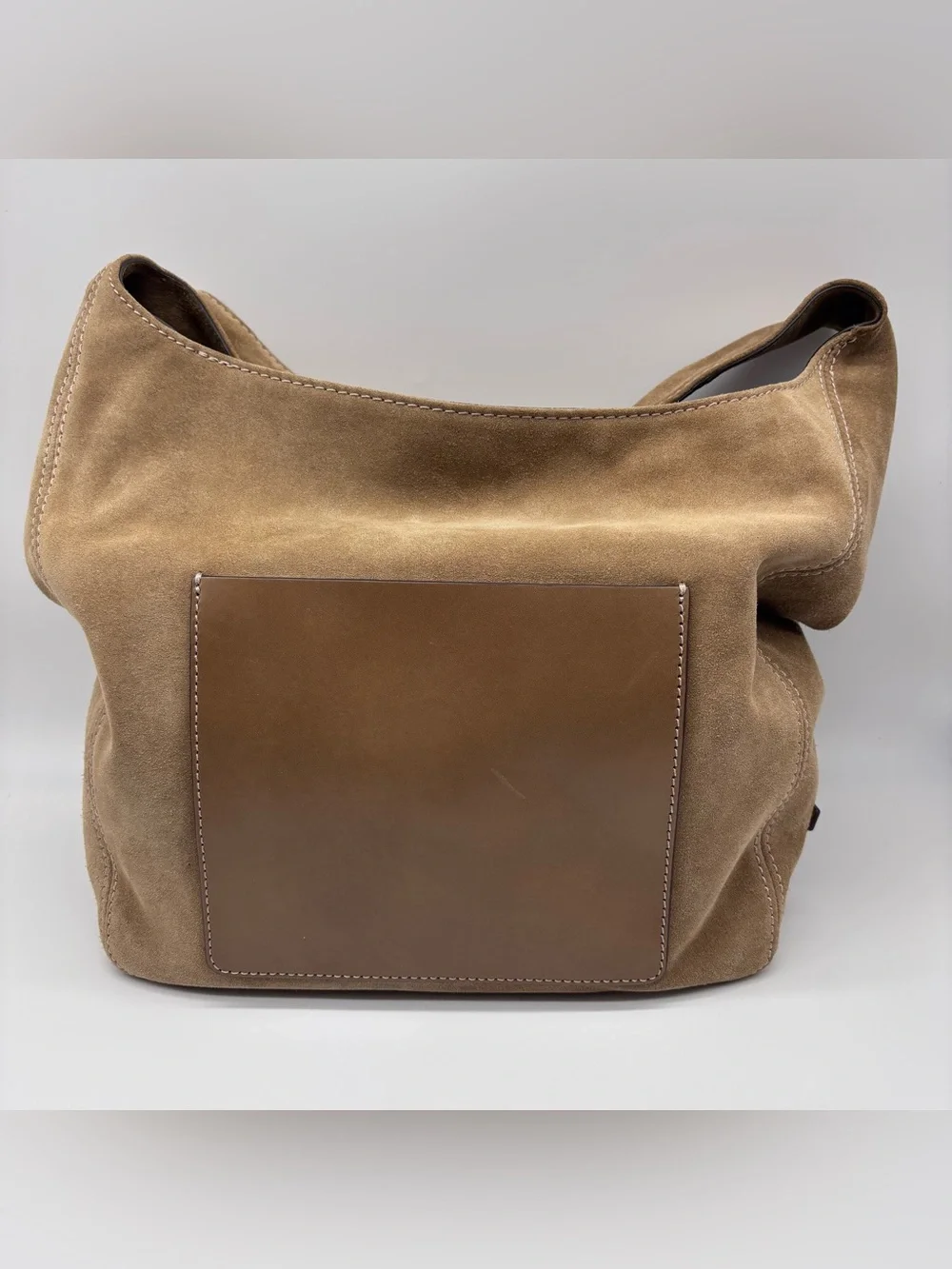 Michael Kors Lena Slouchy Suede Hobo Bag - Camel/Brown